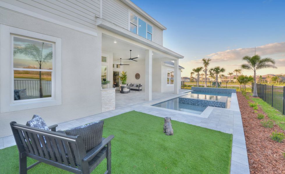 Exterior details and patio area of a home in Waterset, Apollo Beach (Image 21). Exterior details and patio area of a home in Waterset, Apollo Beach (Image 21).