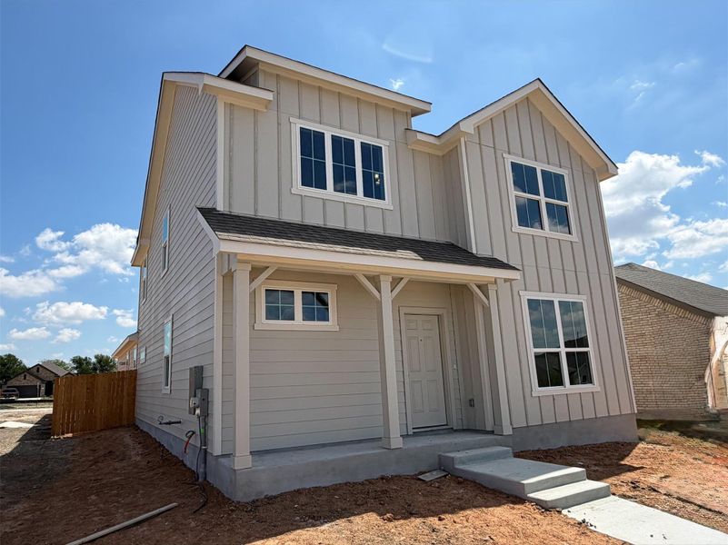 In-progress construction of a new home in Creeks Crossing, Elgin, TX (Image 21).