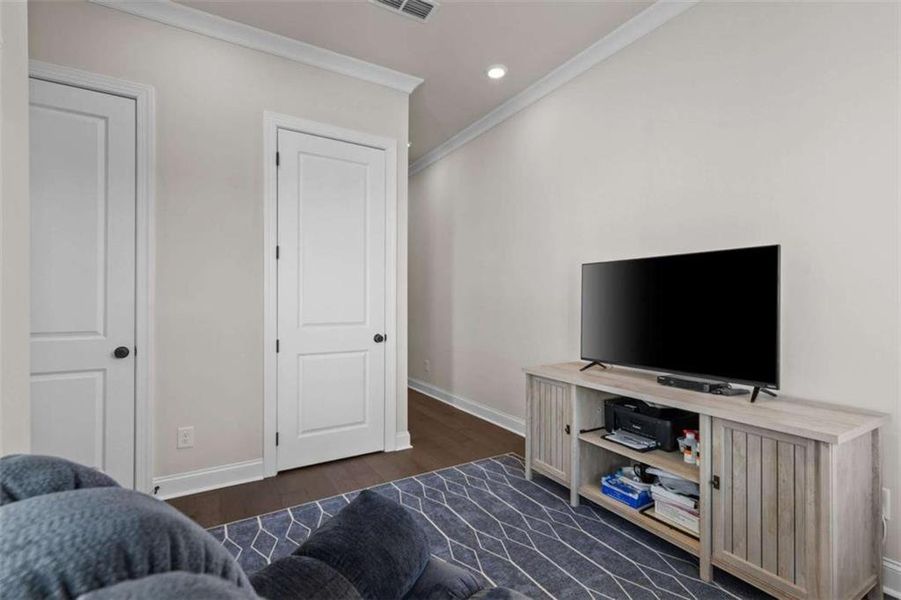 Furnished interior view inside a new home in , Peachtree Corners (Image 17). Furnished interior view inside a new home in , Peachtree Corners (Image 17).