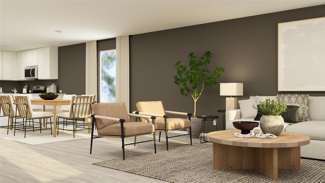 Furnished interior view inside a new home in Firefly Pointe, Hutto (Image 14).