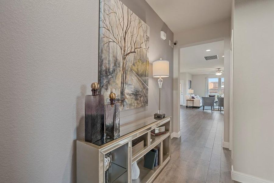 Furnished interior view inside a new home in Bluestem, Rhome (Image 32).