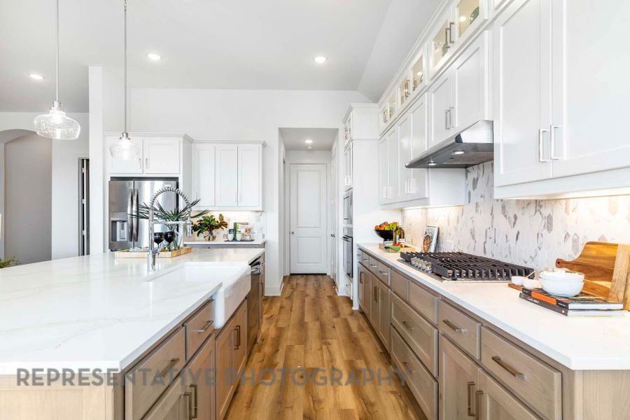 Furnished interior view inside a new home in 6 Creeks at Waterridge: 60ft. lots, Kyle (Image 3). Furnished interior view inside a new home in 6 Creeks at Waterridge: 60ft. lots, Kyle (Image 3).