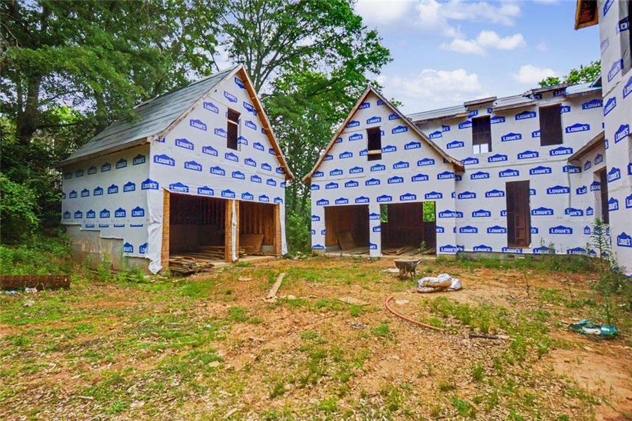 In-progress construction of a new home in , Sandy Springs, GA (Image 18).