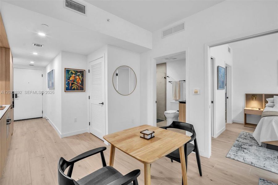 Furnished interior view inside a new home in , Miami (Image 11).