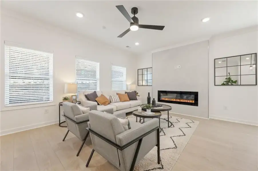 Furnished interior view inside a new home in River Walk Place, Lawrenceville (Image 5).