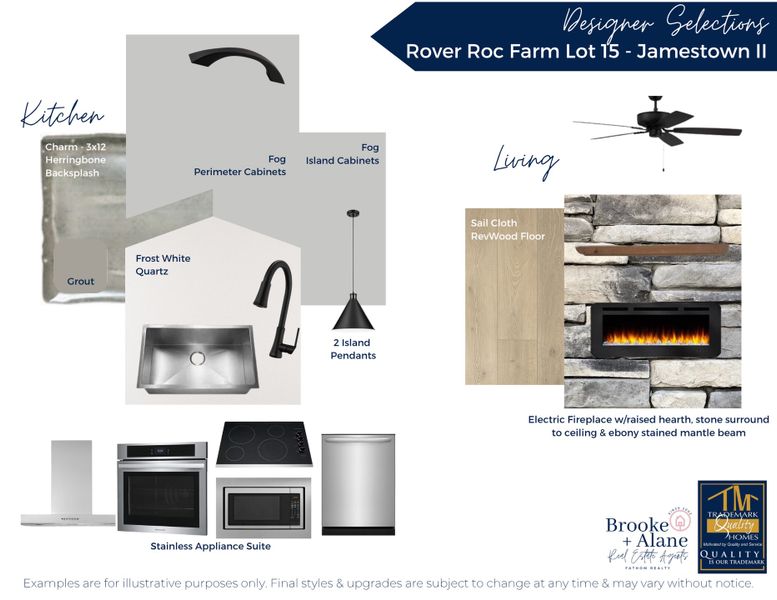 Sample of building materials used in homes in Rover Roc Farms, Williamson (Image 3).
