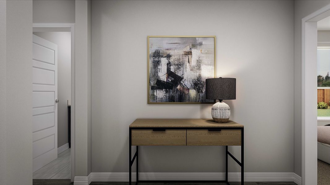 Furnished interior view inside a new home in Mason Woods, Cypress (Image 3).