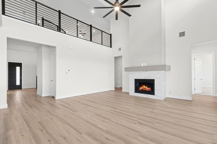 Spacious, unfurnished interior of a new home in Leander Estates, Leander (Image 17). Spacious, unfurnished interior of a new home in Leander Estates, Leander (Image 17).
