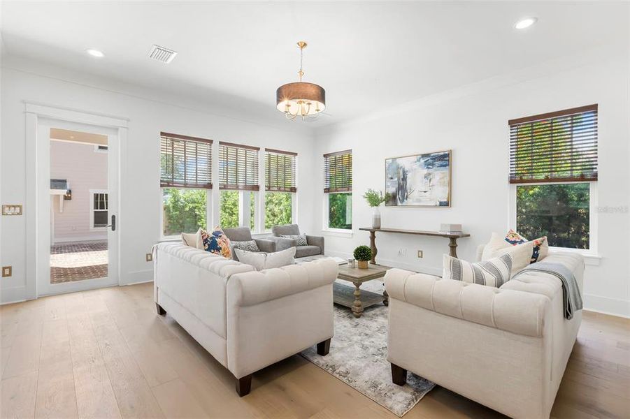 Furnished interior view inside a new home in , St. Petersburg (Image 41).