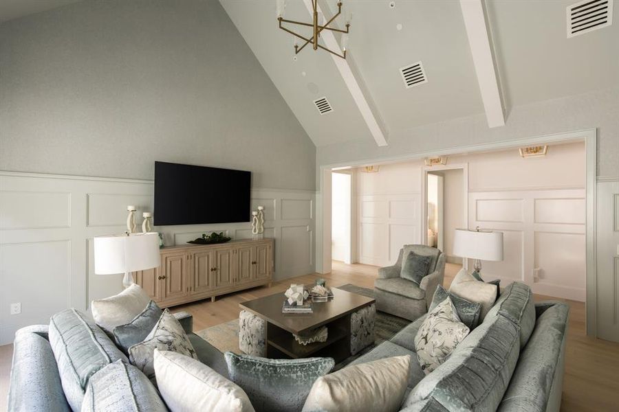 Furnished interior view inside a new home in , Southlake (Image 32).