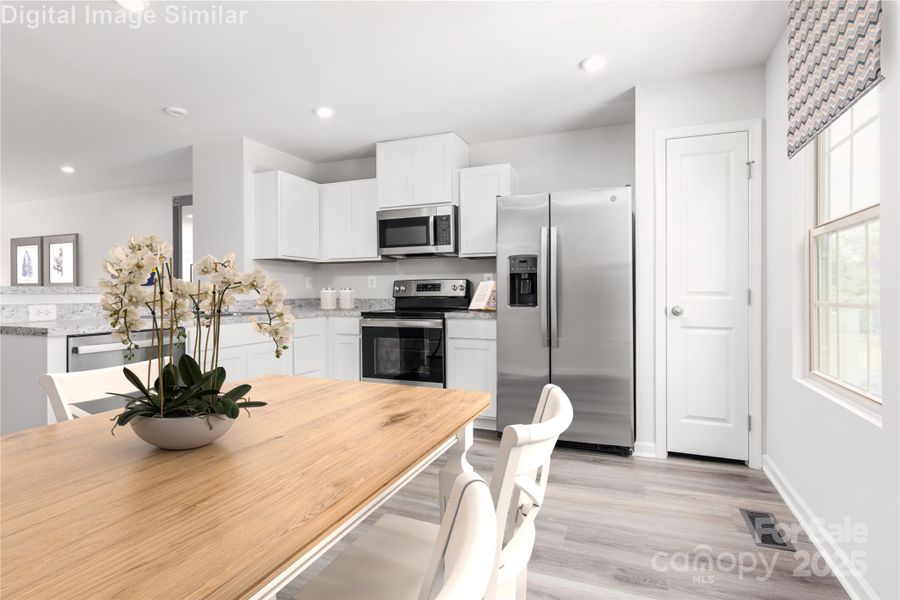 Furnished interior view inside a new home in , Charlotte (Image 4).