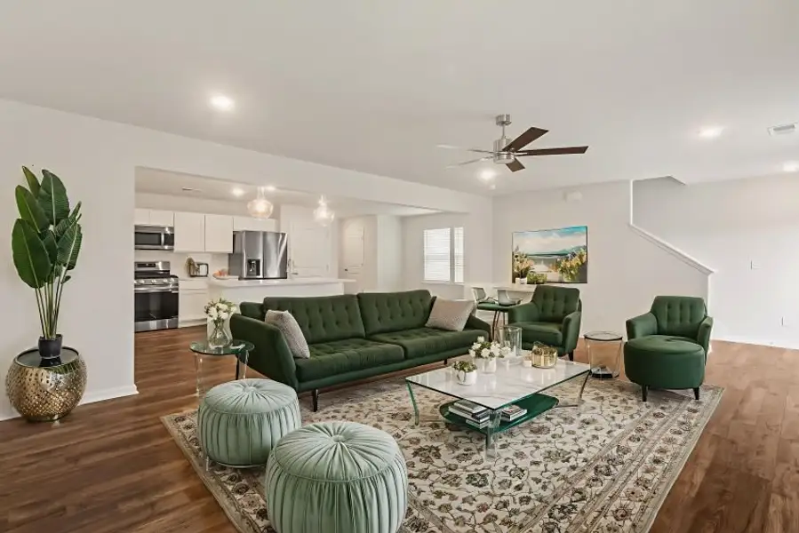 Furnished interior view inside a new home in Victorywoods Village, Columbia (Image 13).