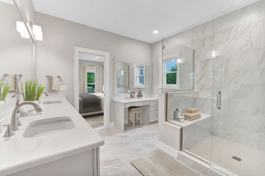 Representative furnished interior of a home built from the The Berkley by Forbes Capretto Homes in Cannon Woods, Clarence (Image 7).