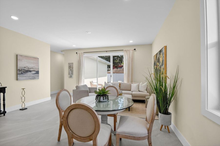 Furnished interior view inside a new home in , Jupiter (Image 42).