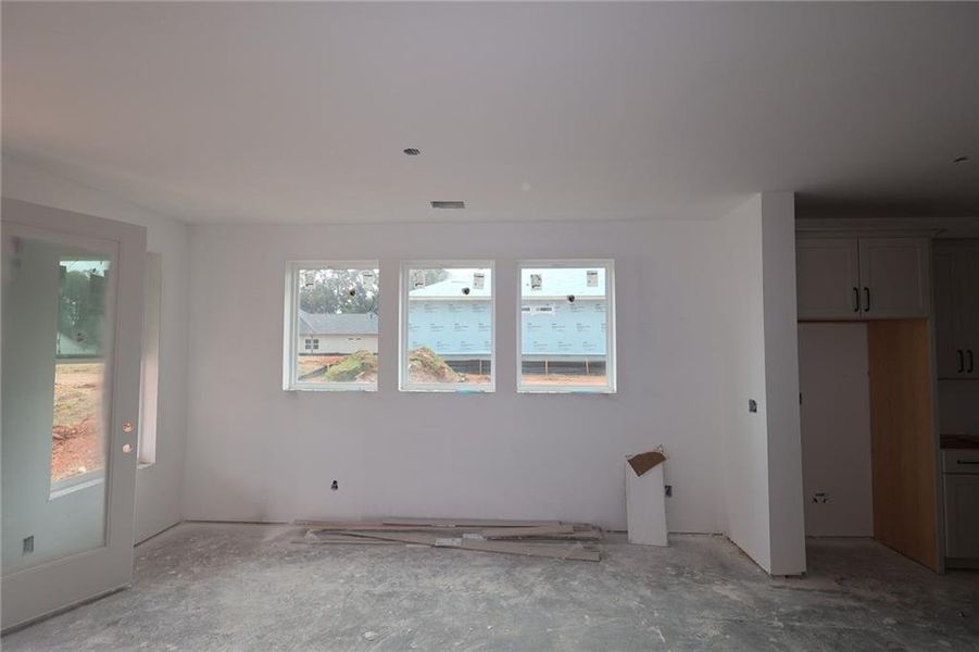 In-progress construction of a new home in Maple Grove at Towne Lake, Woodstock, GA (Image 4).