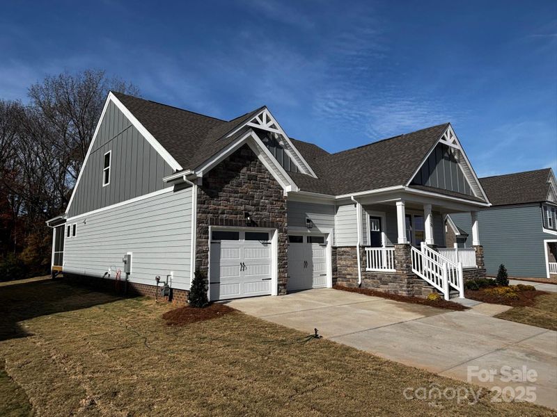 Front exterior of a new home in Waterford Commons, Rock Hill, SC, highlighting curb appeal (Image 12). Front exterior of a new home in Waterford Commons, Rock Hill, SC, highlighting curb appeal (Image 12).