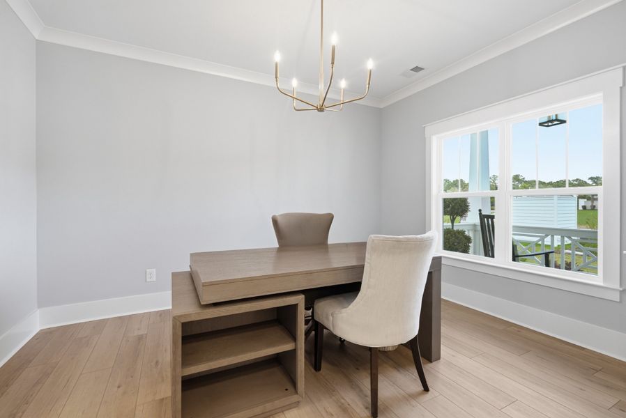 Furnished interior view inside a new home in The Sanctuary at Sunset Beach, Sunset Beach (Image 5).