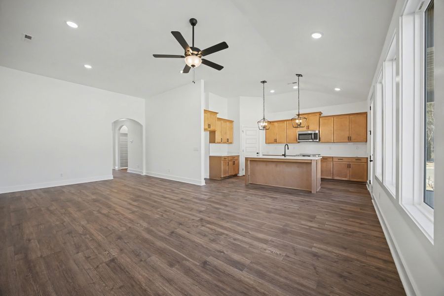 Representative unfurnished interior of a home built from the Devonshire by Parkside Builders in Givens Park, Chattanooga (Image 45).