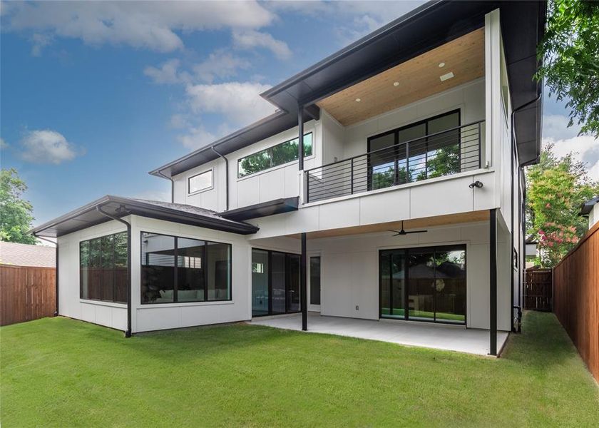 Exterior details and patio area of a home in , Dallas (Image 4). Exterior details and patio area of a home in , Dallas (Image 4).
