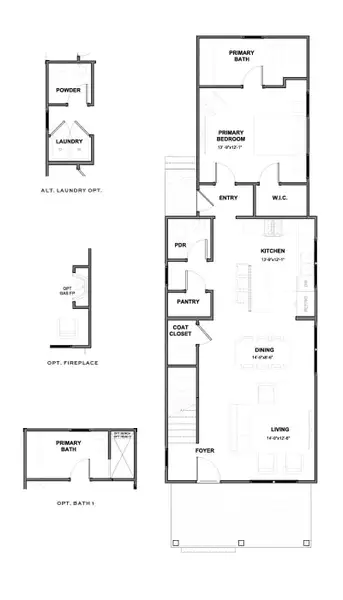 2D floor plan layout for the The Hoke by New Leaf Builders in Riverlights, Wilmington, NC (Image 3). 2D floor plan layout for the The Hoke by New Leaf Builders in Riverlights, Wilmington, NC (Image 3).