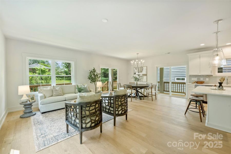 Furnished interior view inside a new home in , Charlotte (Image 21). Furnished interior view inside a new home in , Charlotte (Image 21).