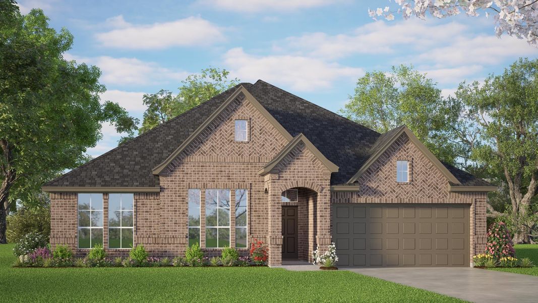 Representative exterior photo of a completed home built from the Concept 2040 by Risewell Homes in Silo Mills, Joshua, TX (Image 5). Representative exterior photo of a completed home built from the Concept 2040 by Risewell Homes in Silo Mills, Joshua, TX (Image 5).