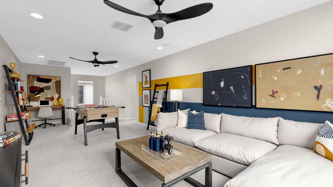 Representative furnished interior of a home built from the Havenwood by Taylor Morrison in Artisan at Asante Vista Collection, Surprise (Image 8).