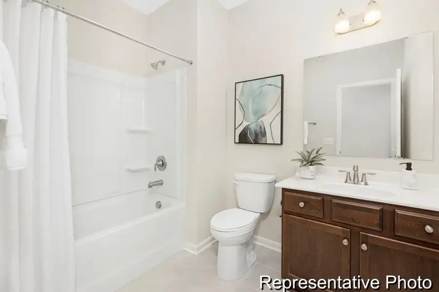 Furnished interior view inside a new home in Huntington Hills, Lincolnton (Image 26). Furnished interior view inside a new home in Huntington Hills, Lincolnton (Image 26).