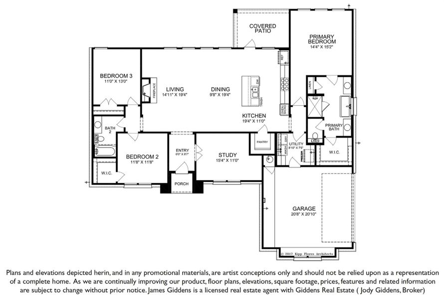 2D floor plan layout of this home in , Burnet, TX (Image 3).