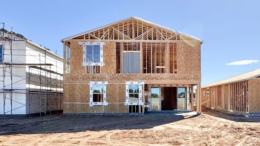 Back exterior elevation