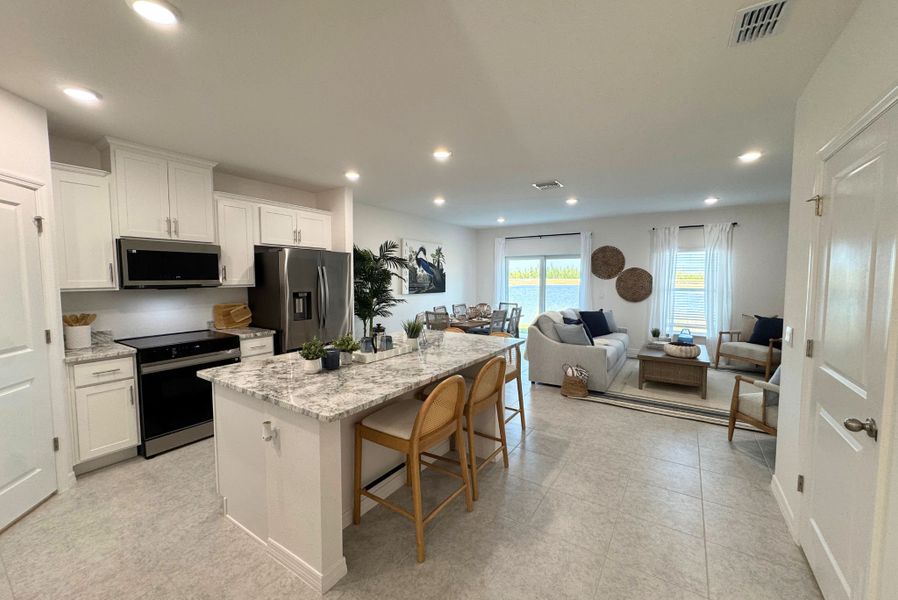 Furnished interior view inside a new home in Orchid Cove, Bokeelia (Image 3).
