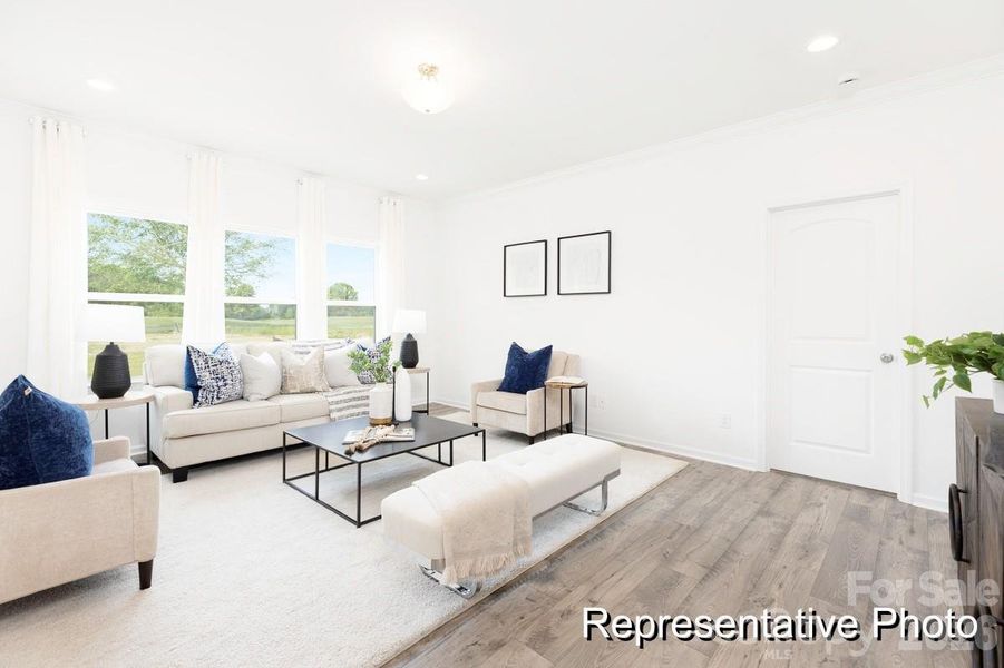 Furnished interior view inside a new home in Morgan Hills, Albemarle (Image 9). Furnished interior view inside a new home in Morgan Hills, Albemarle (Image 9).