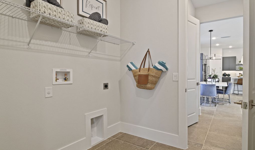 Convenient laundry room