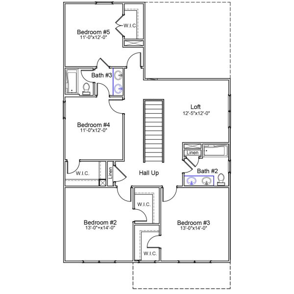 2D floor plan layout of this home in Ellington, Elgin, SC (Image 6).