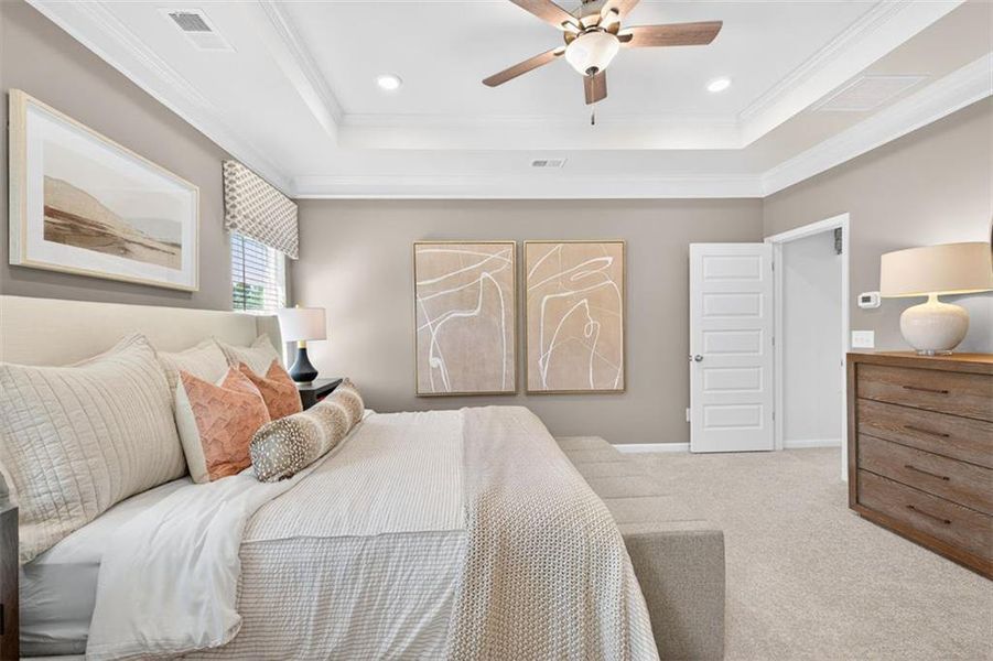 Furnished interior view inside a new home in The Stiles, Cartersville (Image 33).