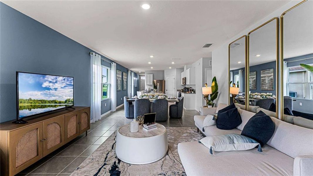 Furnished interior view inside a new home in , Zephyrhills (Image 7). Furnished interior view inside a new home in , Zephyrhills (Image 7).