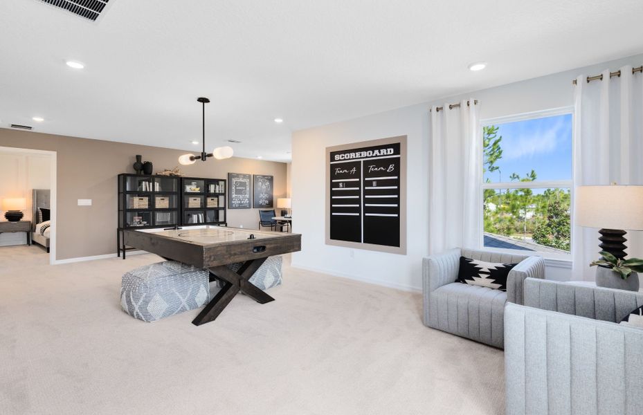 Representative furnished interior of a home built from the Mystique Grand by Del Webb in Del Webb Sunbridge, St. Cloud (Image 13). Representative furnished interior of a home built from the Mystique Grand by Del Webb in Del Webb Sunbridge, St. Cloud (Image 13).