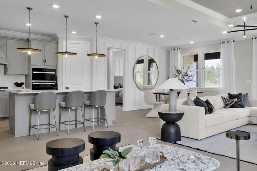 Furnished interior view inside a new home in Westerly Park at Wildlight, Yulee (Image 17).