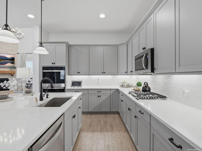 Furnished interior view inside a new home in Corley Farms, Boerne (Image 19).