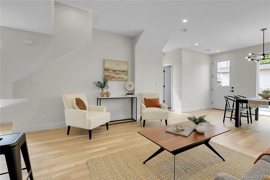 Furnished interior view inside a new home in , Denver (Image 16).