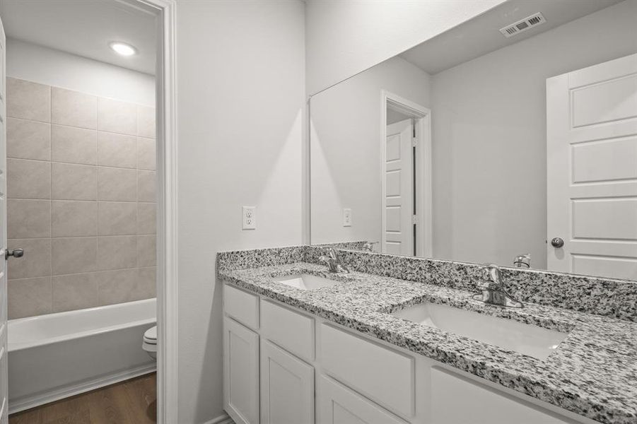 Furnished interior view inside a new home in Retreat at Fossil Creek, Fort Worth (Image 6). Furnished interior view inside a new home in Retreat at Fossil Creek, Fort Worth (Image 6).