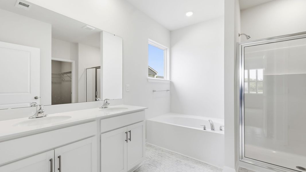 Furnished interior view inside a new home in Tap Root Farms, Fletcher (Image 12).