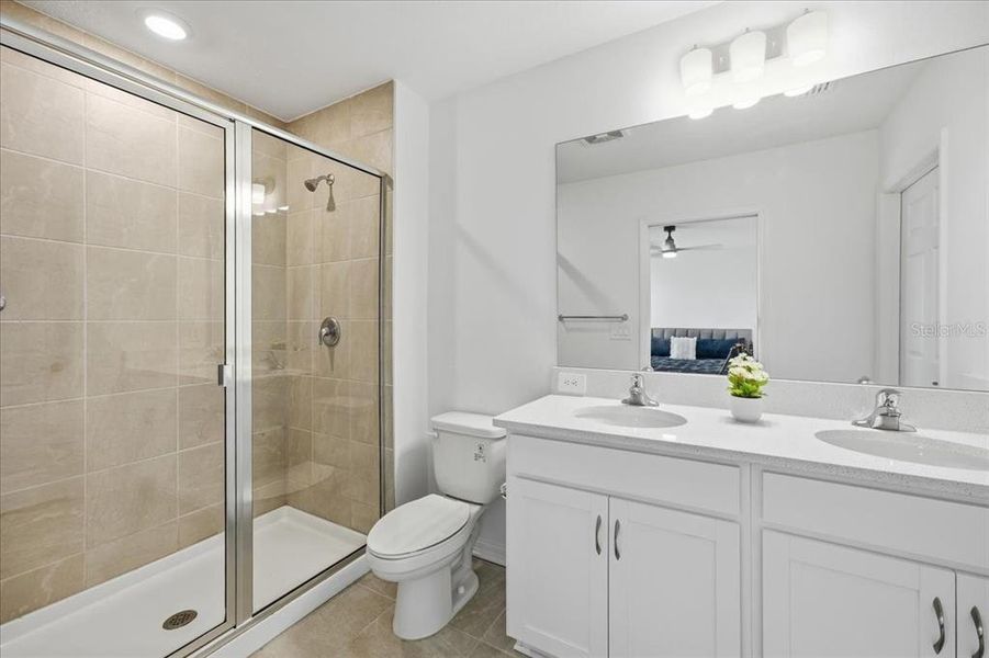 Furnished interior view inside a new home in , Sarasota (Image 41).