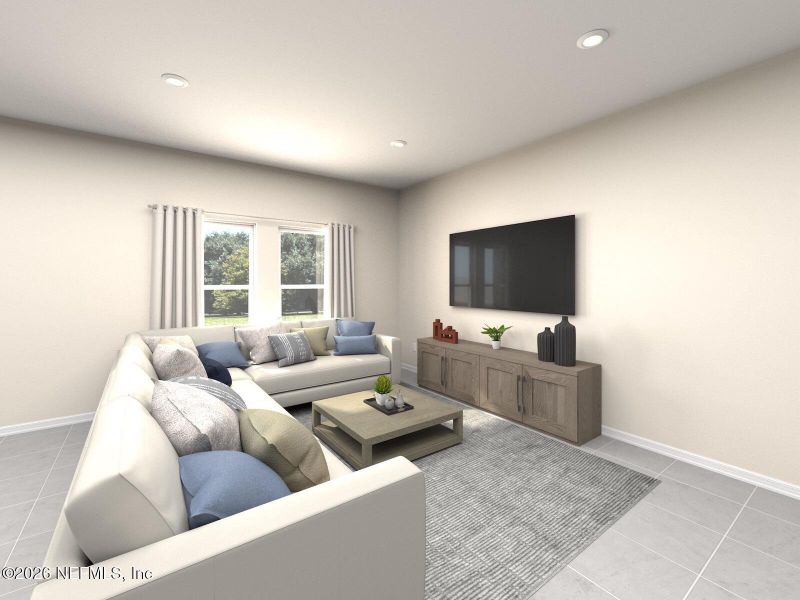 Furnished interior view inside a new home in Colbert Landings, Palm Coast (Image 3). Furnished interior view inside a new home in Colbert Landings, Palm Coast (Image 3).