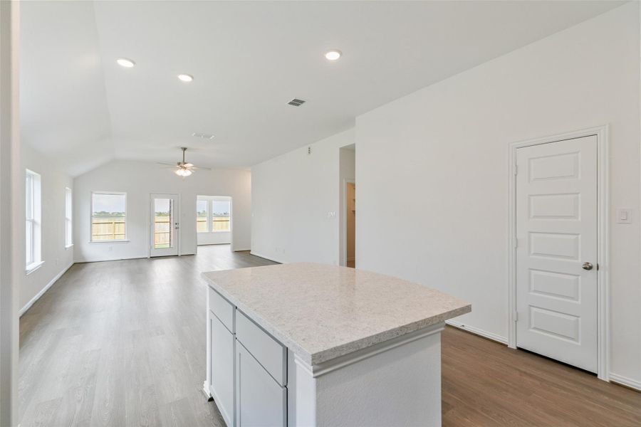 Furnished interior view inside a new home in Westland Ranch, League City (Image 6).