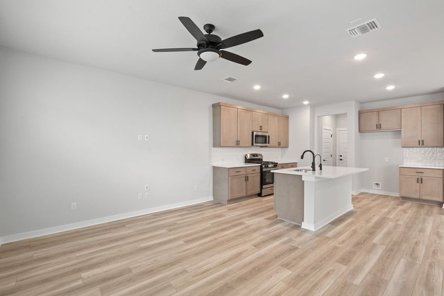 Furnished interior view inside a new home in Union Collection at Park Central, Georgetown (Image 9).