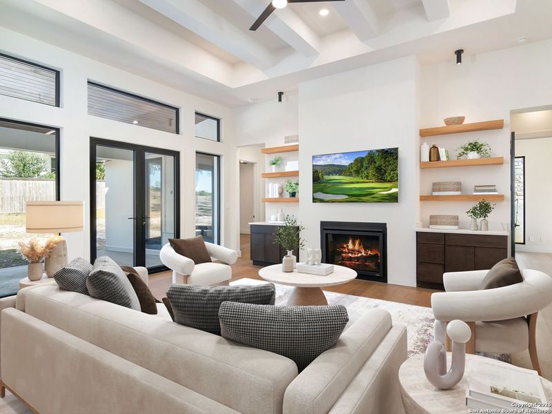 Furnished interior view inside a new home in , Boerne (Image 17).