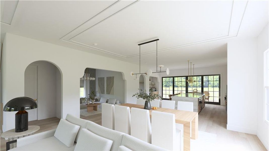 Furnished interior view inside a new home in , Milton (Image 13).