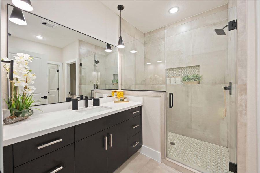 Furnished interior view inside a new home in , Houston (Image 7).