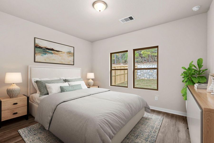 Furnished interior view inside a new home in Westridge Cove, Conroe (Image 11).